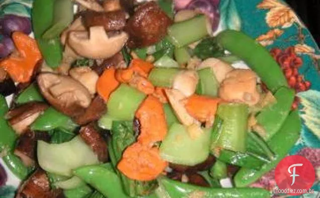 Vieira e Shiitake salteados