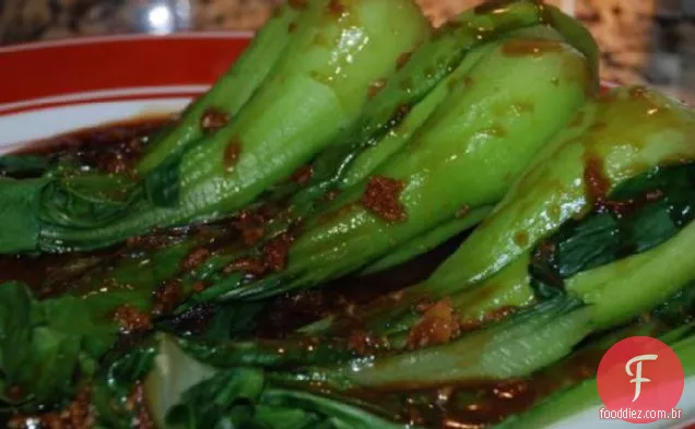 Baby Bok Choy com molho de ostra