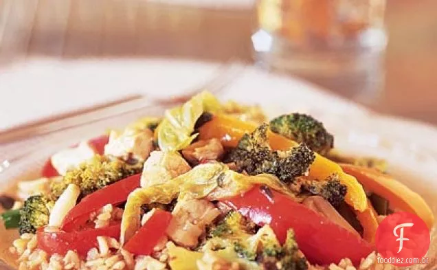 Vegetais Fritos Picantes