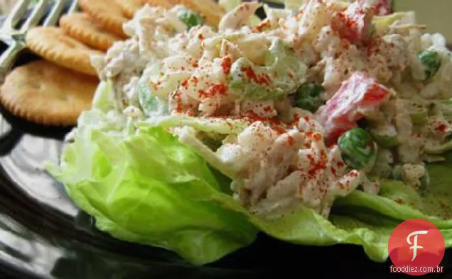 Salada de porco e arroz