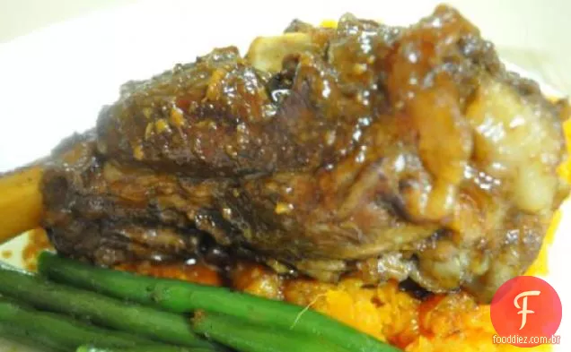 Haste De Cordeiro de cinco especiarias com Tamarindo e gengibre