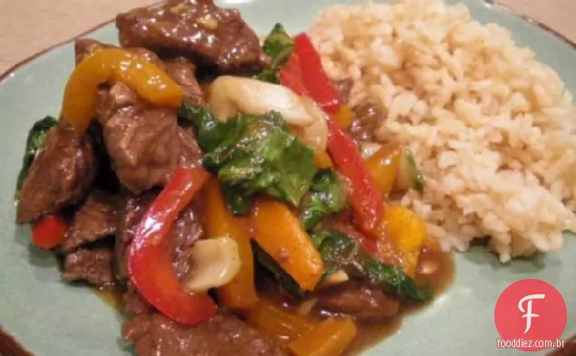 Carne de gergelim refogada