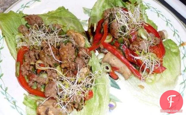 Carne De Porco Grelhada Com Diversão Chow