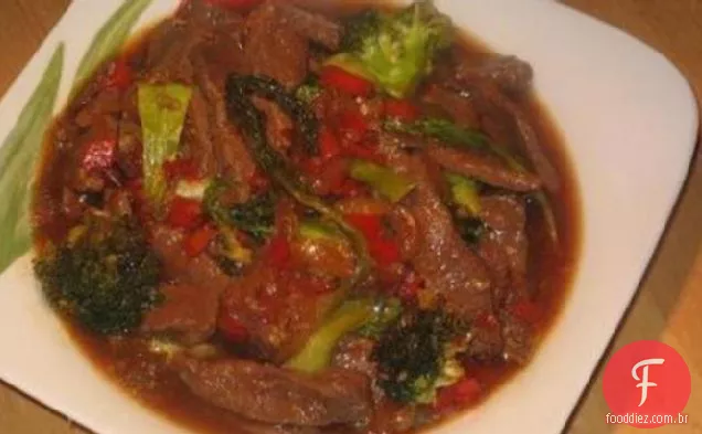 Teriyaki Cordeiro Stir-Fry