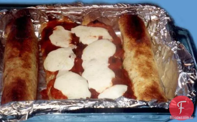 Portabella e Leek Roll Ups