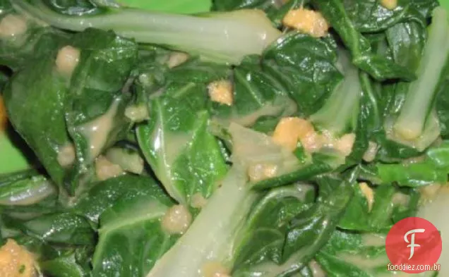 Bok Choy Com Vinagrete De Gengibre