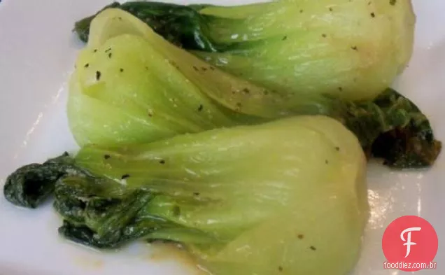 Bebê Bok Choy Com Alho