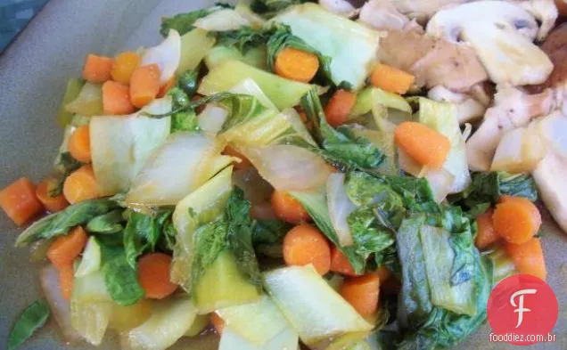 Bok Choy Com Molho Tailandês
