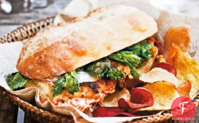 Cozinhe o livro: sanduíche de costeleta de frango estilo Philly