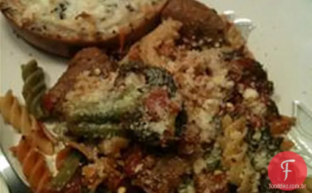 Salsicha Picante Brócolis Rabe Parmesão