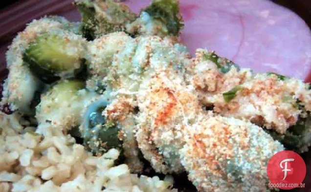 Couves De Bruxelas Gratinadas (Bifes De Omaha)
