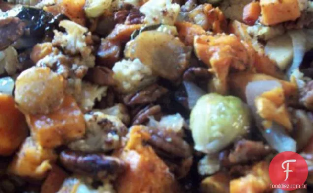 Caramelizado Outono Legumes Assados