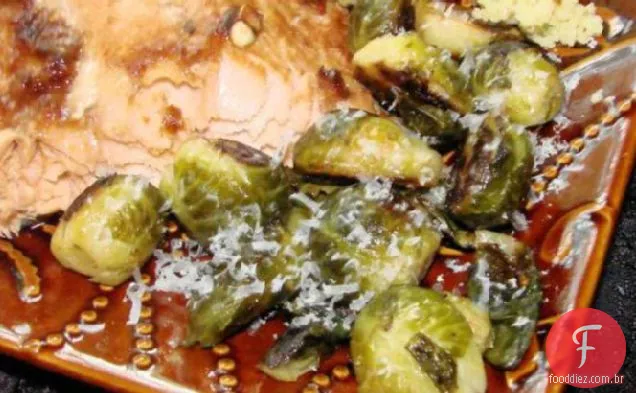 Couves de Bruxelas caramelizadas da Cat Cora