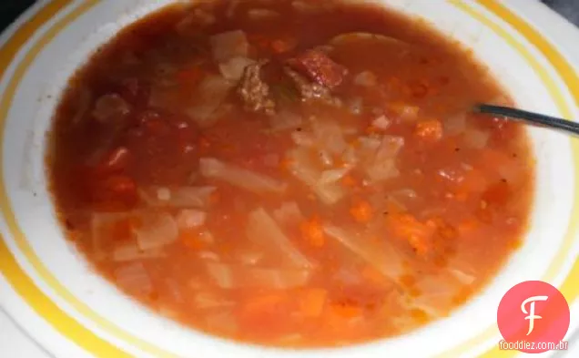 Crock Pot-Sopa De Carne De Repolho