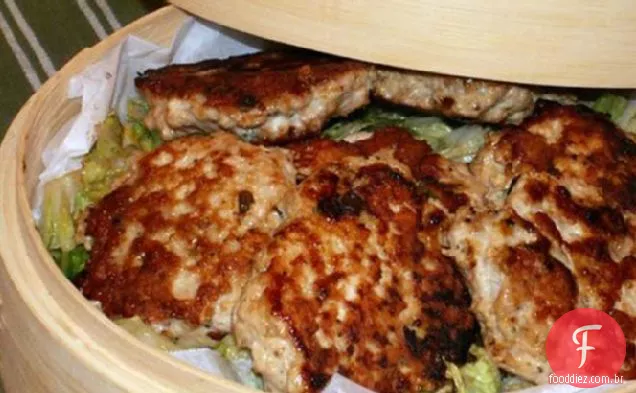 Rissóis De Frango Mu Shu Com Repolho Napa Queimado