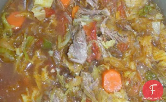 Sopa de repolho agridoce