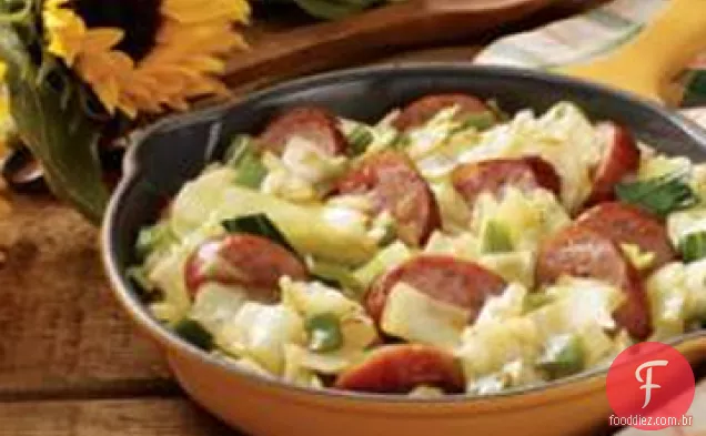 Frigideira De Repolho Kielbasa