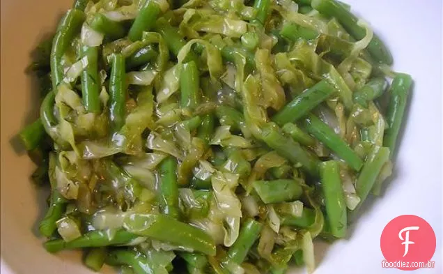 Feijão verde e repolho 'Scandia'