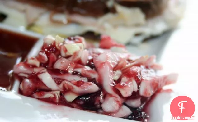 Salada sueca de repolho e Cranberry