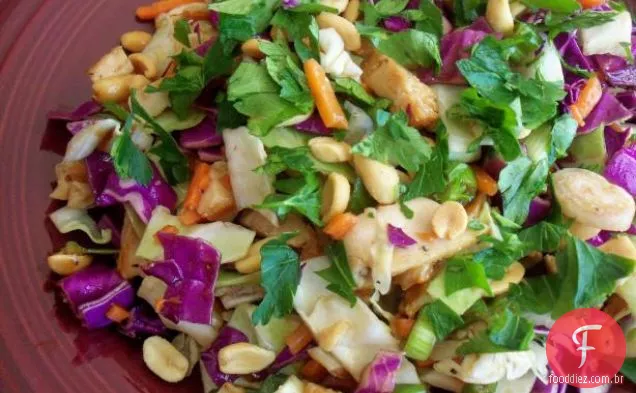 Repolho vietnamita e salada de frango