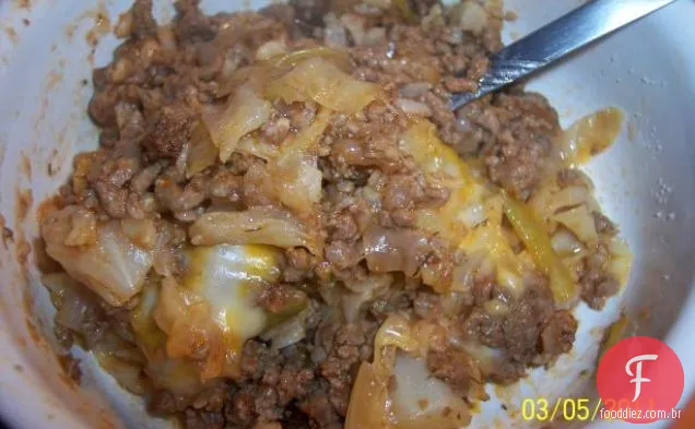 Mexa Macarrão Frito Com Cordeiro Coalhado