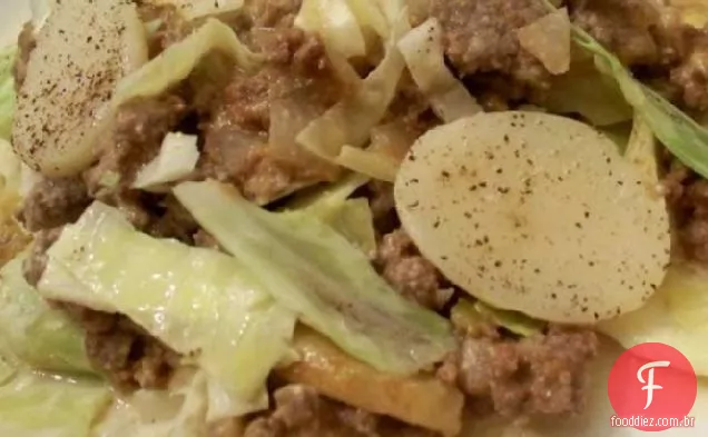 Repolho Amish E Caçarola De Batata