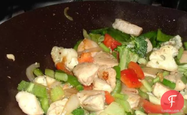Fácil mexa frango frito