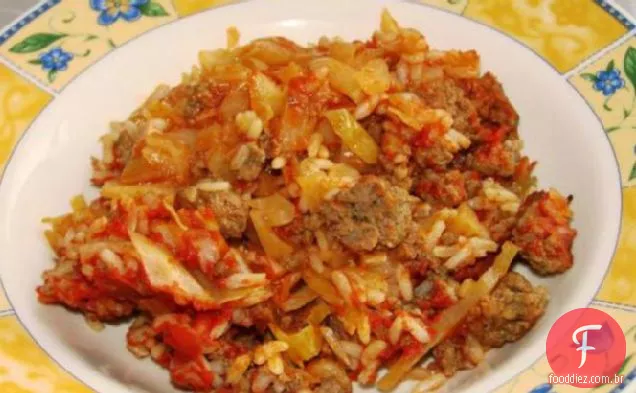Caçarola De Rolo De Repolho