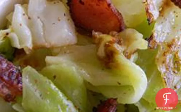 Repolho Irlandês frito com Bacon