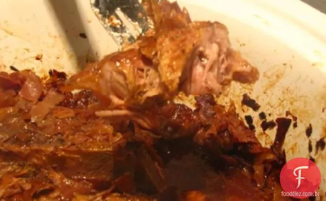 Alemão Crock Pot Carne De Porco Com Repolho