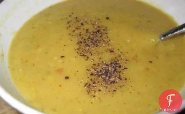 Sopa De Abóbora Lowfat Bolota Com Alho Assado