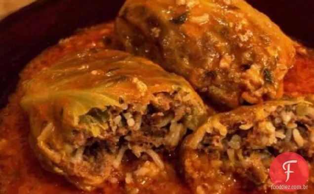 Rolos De Repolho Com Carne