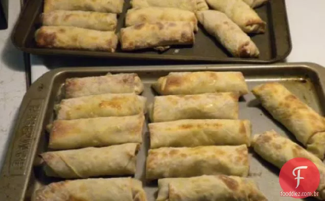 Rolos De Ovo Assados Não Fritos