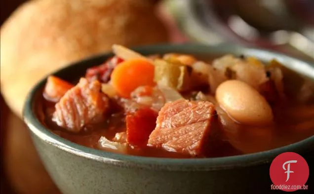 Presunto E Ensopado De Legumes