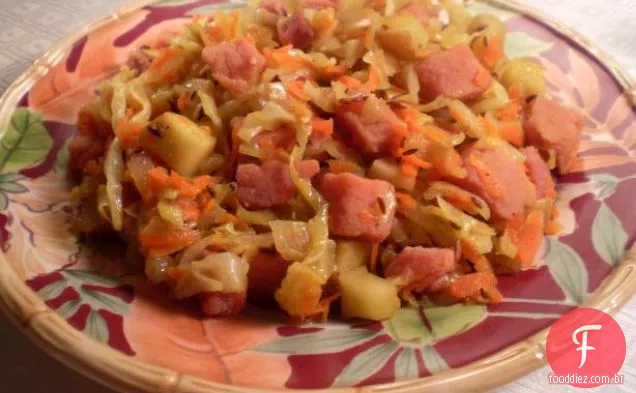 Caçarola Cremosa De Frango E Repolho