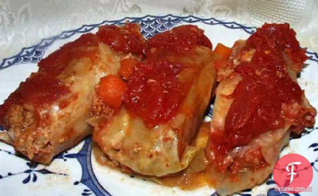 Sweet ' n Sour Stuffed Cabbage Rolls (