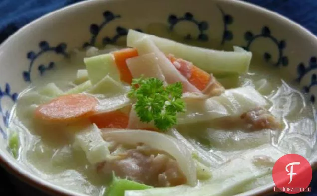 Sopa De Repolho Cremosa Iluminada!