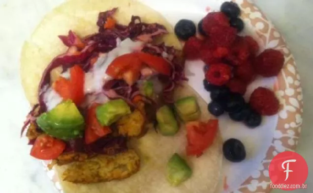 Tacos Tempeh Grelhados Estilo Baja
