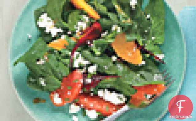 Beterraba assada e citrinos com queijo Feta