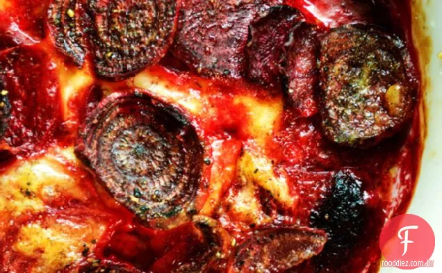 Beterraba Gratinada Com Fontina E Nozes