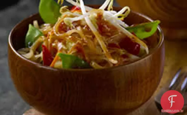 Almofada vegetal tailandesa com ervilhas de neve