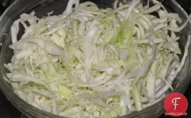 Salada De Repolho Branco Simples Da Croácia Do Norte