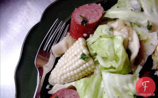 Salada De Repolho Chinês Com Frango (Sabor Incrível)