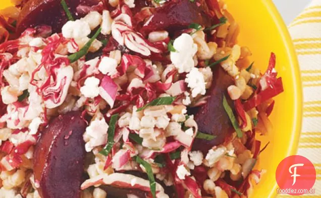 Farro, Radicchio E Salada De Beterraba Assada