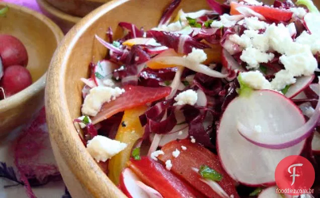 Salada De Beterraba Assada E Radicchio