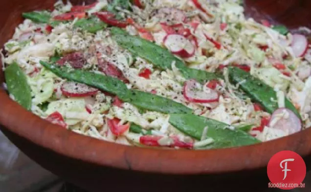 Slaw De Cinco Vegetais Com Queijo Azul