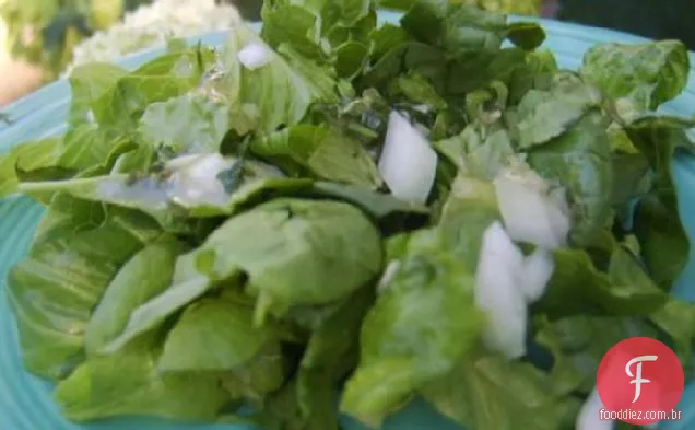 Salada Muito Verde Com Vinagrete De Ervas