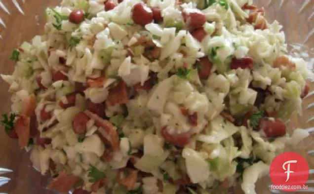 Cole Slaw com feijão e Bacon