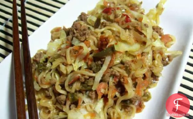 Frigideira De Carne Vegetal Estilo Asiático Rápido