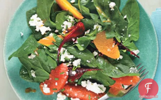 Beterraba Assada E Citrinos Com Queijo Feta